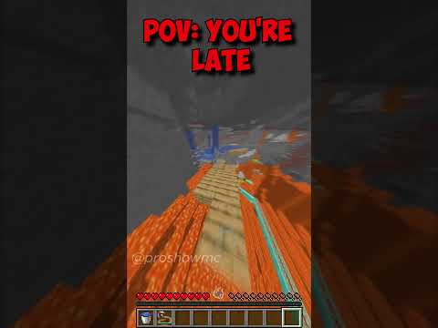 POV: You're Late (Wait Till The Ending) #shorts #gaming #minecraft
