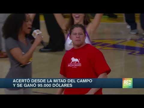 Aficionado encesta desde la mitad del campo, tiro que le valió jugoso premio en la NBA | Red+