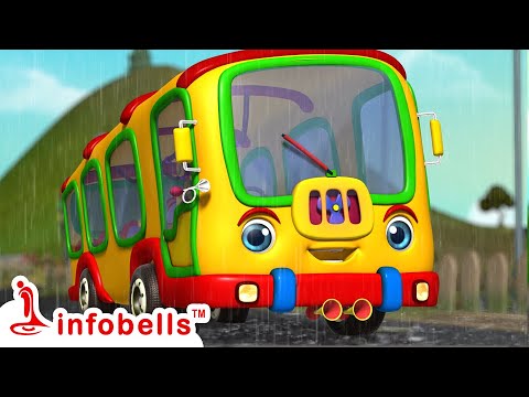 Na School Busu Vastondi - School Bus Song | Telugu Rhymes for Children | Infobells