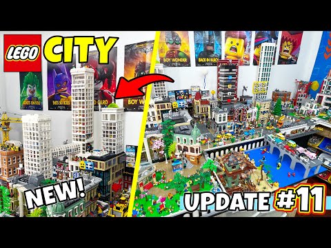 Building a SKYSCRAPER in my LEGO City - LEGO City Update # 11