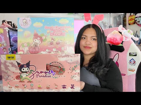 Did I get the Sanrio Blind Box Secret Figures? 🍑🍓ASMR Summer & Vitality Peach Paradise