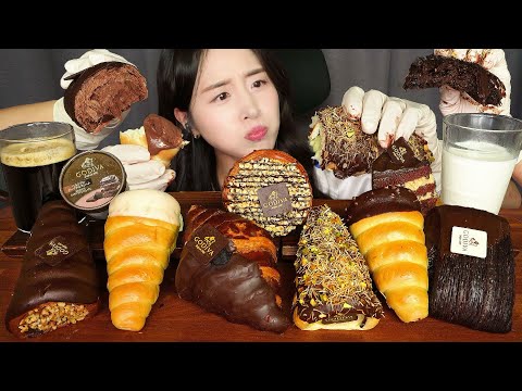 나만큼 진심인 사람 손✋🍫 고디바 초코 베이커리 먹방 ASMR MUKBANG | GODIVA CHOCOLATE BAKERY EATING SOUNDS