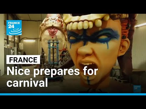 YouTube video thumbnail: 'Long Live the Queen': Nice Carnival Preparations get Underway