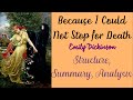 Understanding 'Because I Could Not Stop for Death'