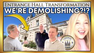 Grand Chateau Entrance Hall! Transformation, Demolition Plans & Paris Design Inspiration 🏰 💖