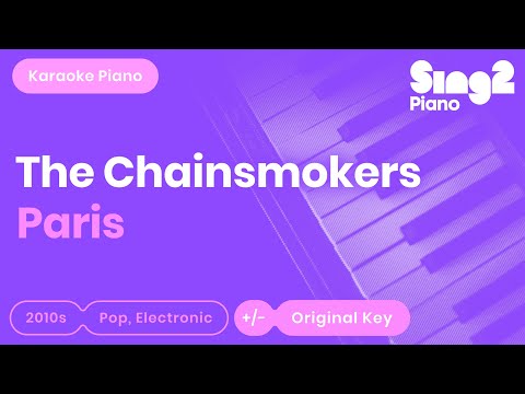 Paris (Piano Karaoke Instrumental) The Chainsmokers