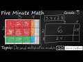 Decimal Multiplication with Area Models