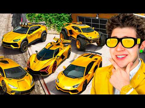 ROBANDO LAMBORGHINIS de ORO en GTA 5! 🚘👑 (Mods)