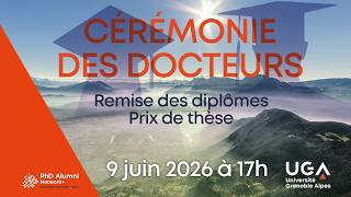 Cérémonie des docteurs 2026 - Remise des diplômes et Prix de thèse promotion 2025