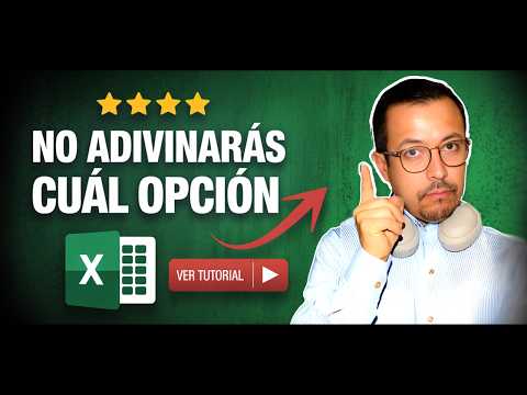 ¡No adivinarás cuál opción de Excel funciona mejor para resolver este problema!