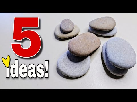 I Made It With Pebbles From Nature!♻️5 Great Ideas! 🥰