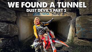 1.7km drainage tunnel on a motorcycle... Welcome to Dust Devil's