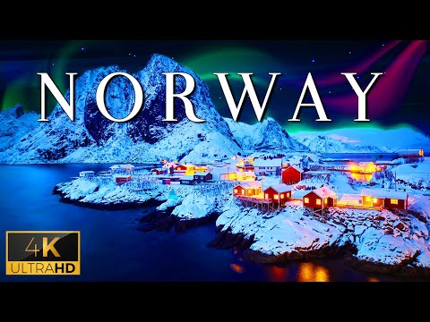 FLYING OVER NORWAY (4K UHD) - Piano Relaxing Music With Stunning Beautiful Nature Video For Your TV