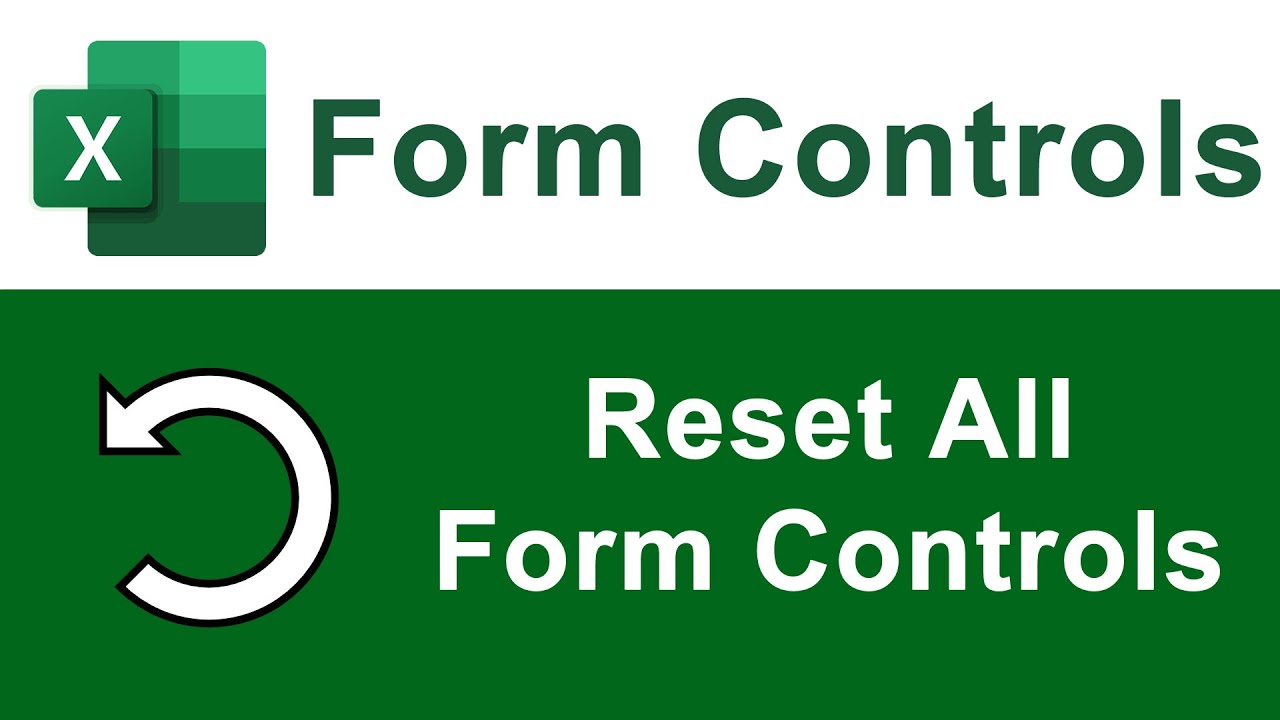 Quickly Reset All Form Controls in a Worksheet in Excel