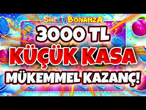 🍭Sweet Bonanza Küçük Kasa 🍭 | 3.000 TL İLE NASIL OYNANIR ? Küçük  Kasa Slot Taktik Gibi Video