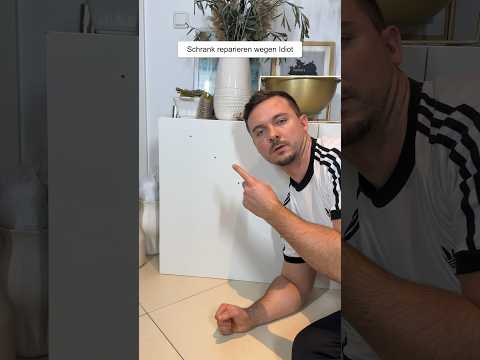 Löcher im Schrank reparieren