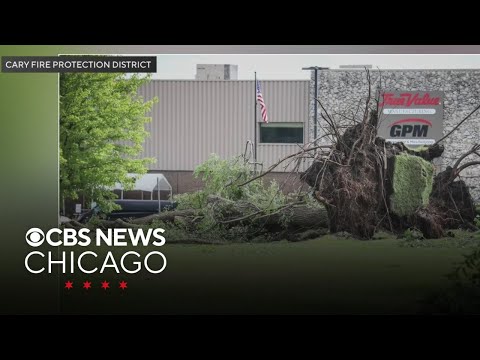 YouTube video thumbnail: Village of Cary, Illinois Declares a State of Emergency After Damaging Weekend Storms