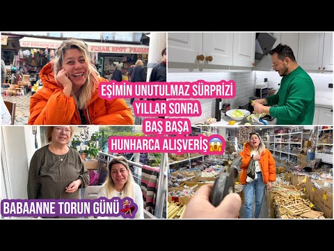 BAŞ BAŞA DEV ALIŞVERİŞ😱EŞİMİN UNUTULMAZ SÜRPRİZİ☺️BABAANNE TORUN GÜNÜ💃🏼