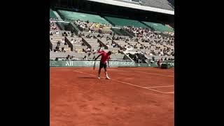 🔥Awesome backhand, By Roger Federer 🤯 #Tennis #RogerFederer