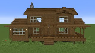 Minecraft - How to build a Large Survival Cabin House