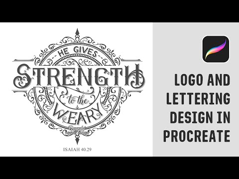 Hand Lettering and Logo Design - My Bible Verse Type Design Process in Procreate