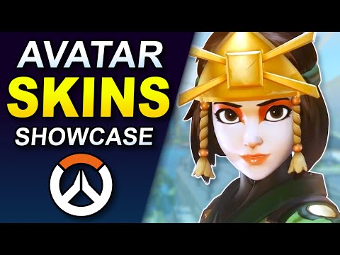 ALL NEW SKINS Showcase! - Overwatch 2 x Avatar the Last Airbender Collab Event!