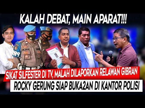 Kalah Debat Main Aparat❗Sikat Silfester, Malah Dilaporkan Relawan Gibran, Rocky Gerung Siap Buka2an