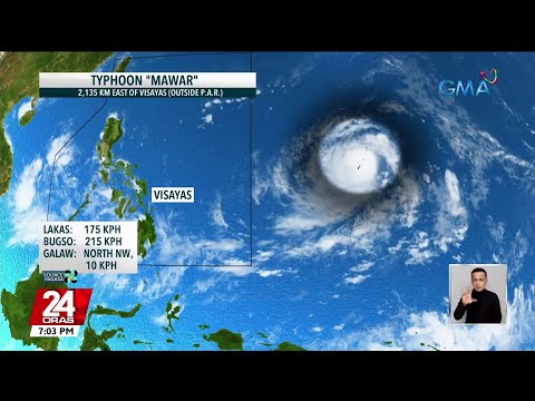 Typhoon Mawar Posible Pang Lumakas At Muling Maging Super Typhoon