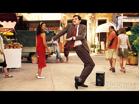 Mr Bean's Street Dancing Scene (Mr. Bombastic 🎵) | Mr. Bean's Holiday | CLIP
