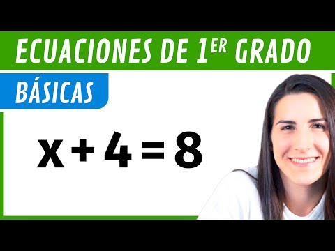 ECUACIONES de PRIMER GRADO ☝ Básicas