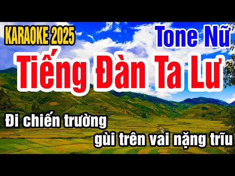 Karaoke Tiếng Đàn Ta Lư Tone Nữ Nhạc Sống gia huy karaoke