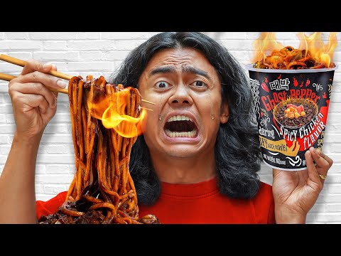 Eating The SPICIEST CUP Noodle