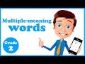 Understanding Multiple Meanings of Words