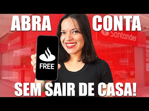 Abrir conta SANTANDER FREE com CARTÃO DE DÉBITO E CRÉDITO pelo CELULAR [Banco Santander]