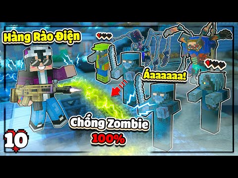 MINECRAFT VÙNG ĐẤT ZOMBIE * TẬP 10 | LỘC LÀM HÀNG RÀO ĐIỆN CHỐNG ZOMBIE VÀ CHẾ TẠO SÚNG BẮN TỈA MỚI🤩