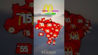 Quantos McDonald's existem em cada estado brasileiro?