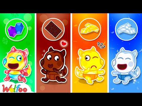 Giga, Coklat, Emas, dan Perak Bayi? 📺 Animasi Anak Terbaik | Wolfoo Indonesia