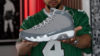 Air Jordan 9 Cool Grey Review, Unboxing & On Feet
