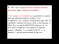 Types of Variables in Statistics