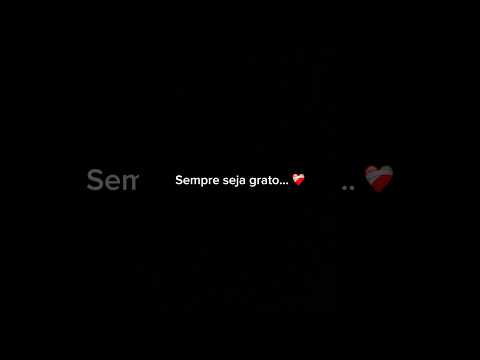 Sempre seja grato… ❤️‍🩹 ￼￼