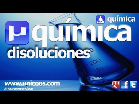 QUIMICA Disoluciones 01 BACHILLERATO molaridad soluto disolucion