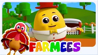 Humpty Dumpty Ngồi Trên Tường | Học Vần Điệu Vui Nhộn Cho Trẻ Mẫu Giáo - Farmees