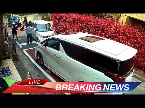 【残クレ】アルファード住宅街で怖くて寄せられないのにイキりまくりの交通トラブル【自宅防犯カメラ】