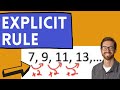 Explicit Rules and Common Differences