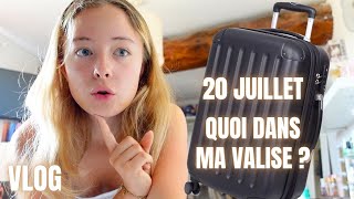20 juillet : Quoi dans ma valise ? VLOG