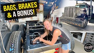 WRECKED S Cam + Bags, Air Hoses & Brakes! Peterbilt PROGRESS!