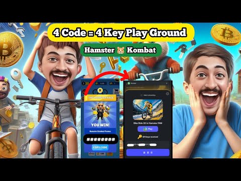 Hamaster Kombat New game 4 key 🔑 ||Hamster kombat playground Code | Hamster kombat promo redeem code