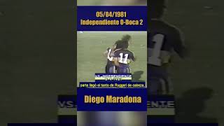 Boca 2-Independiente 0 (1981) - Goles: Maradona (golazo) y Ruggeri