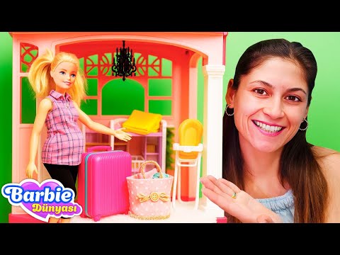 Barbie yakında anne olacak! Ayşe ile doğum çantası hazırlıyoruz! 👶🎀 Barbie Videoları.