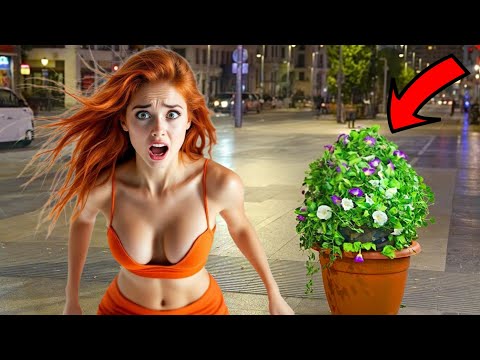 BUSHMAN PRANK: VERY EPIC SCARES IN CENTRAL MADRID !!